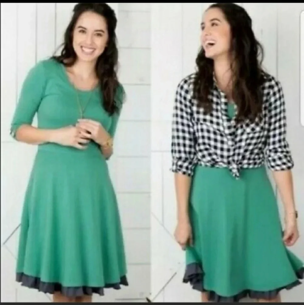 Matilda Jane x Joanna Gaines Green Tiered Dress